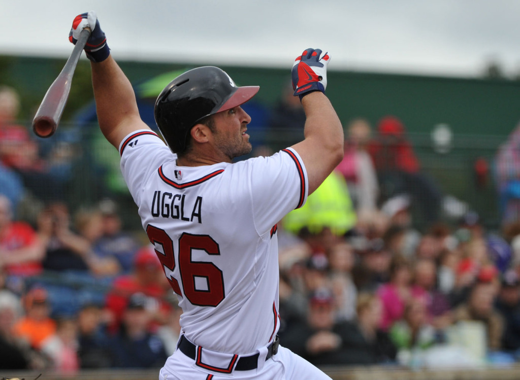 The Nats are hoping Dan Uggla can regain his old form, while other dark horse candidates look to make an impression in Spring Training. (AP Photo/David Tulis)