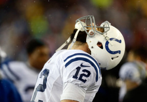 With LeGarrette Blount running wild, the Colts weren't about to win Sunday anyway. (AP Photo/Julio Cortez)