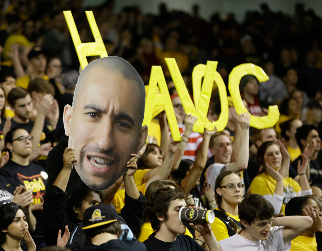 VCU fans have embraced HAVOC. (AP Photo/Steve Helber)