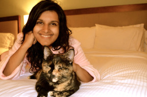 Kanchan Singh is ever closer to her dream of opening up a cat cafe in the nation's capital. (Courtesy of Kanchan Singh)