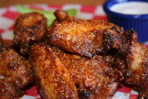 Chef Andrew Evans' applewood smoked chicken wings. (Courtesy The BBQ Joint) 