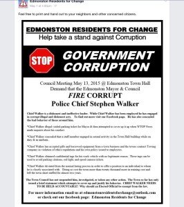 Flier that was circulated around Edmonston. (Edmonston Residents for Change)