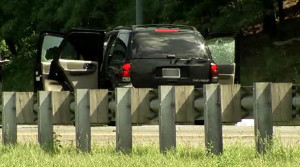 One person died and another was wounded after an apparent case of road rage on northbound Interstate 295. (Courtesy NBC Washington)