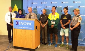 A news conference was held Thursday night by World Police & Fire Games officials as well as local leaders. (Courtesy Fairfax Police)