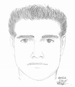 A sketch of the suspect in a July 25 attack near Courthouse. (Courtesy of the Arlington Police Department)