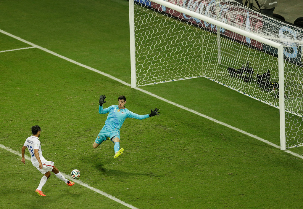 Wondolowski says he uses the miss against Belgium to push himself through moments of doubt. (AP Photo/Themba Hadebe)