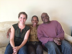 Kierstin Quinsland, Debra Stotland Bowden and Anthony Bowden. A year and three months ago, Debra and Anthony were placed in permanent supportive housing after being homeless. (Courtesy Miriam's Kitchen)