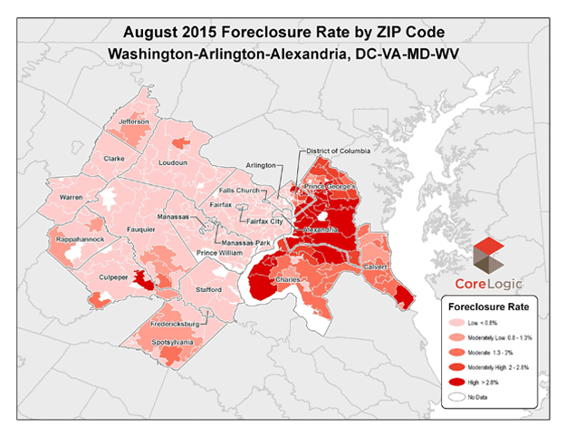 These ZIP codes have the highest foreclosure rates in Greater Washington | WTOP