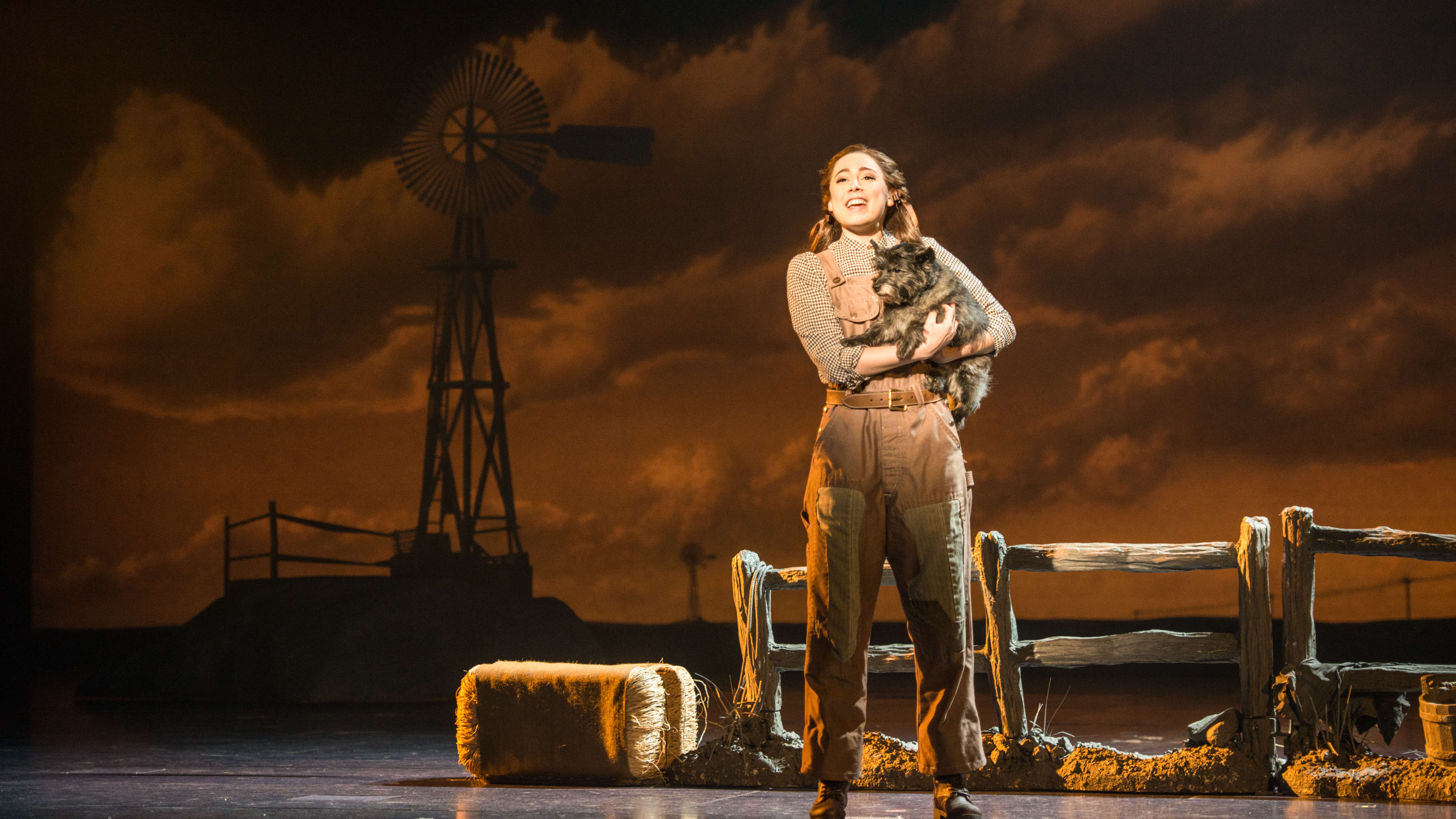 Sarah Lasko stars with Toto, one of Bill Berloni's rescue dogs, in the national tour of "The Wizard of Oz." (Daniel A Swalec)