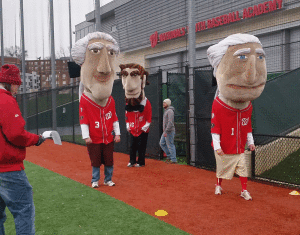 The Washington Nationals held tryouts for the Racing Presidents in D.C. on Sunday, Jan. 17, 2016. (WTOP/Kathy Stewart)