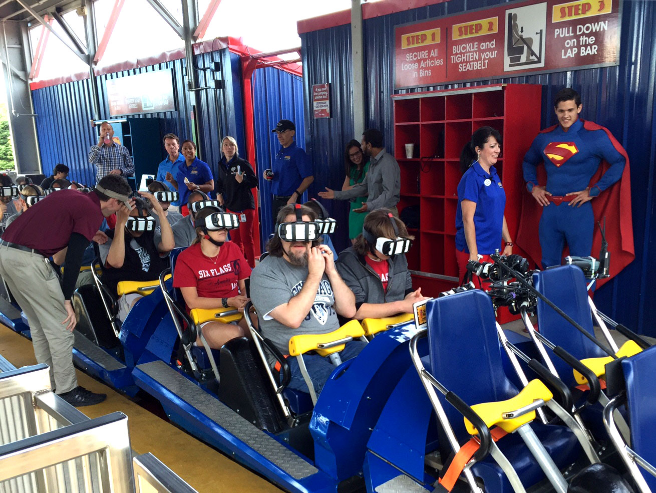 Fly Like Superman Wtop Tests Six Flags’ Virtual Reality