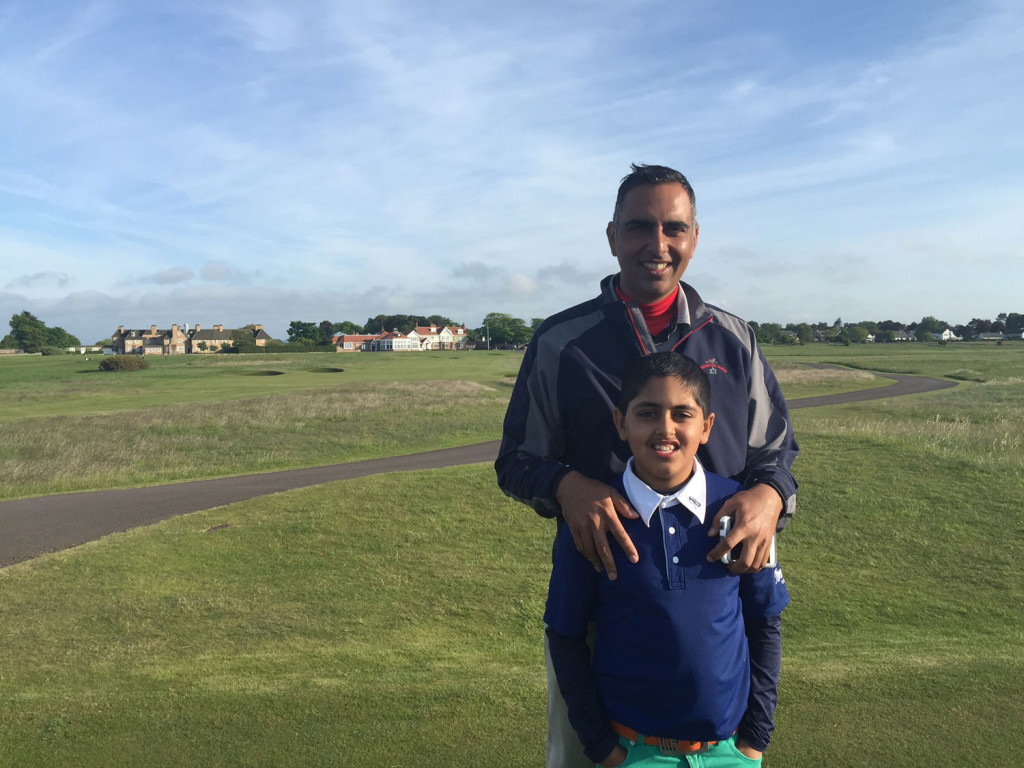 Sihan and Ruby in Scotland while there to play in the European Championship. (Courtesy: Sandhu Family)