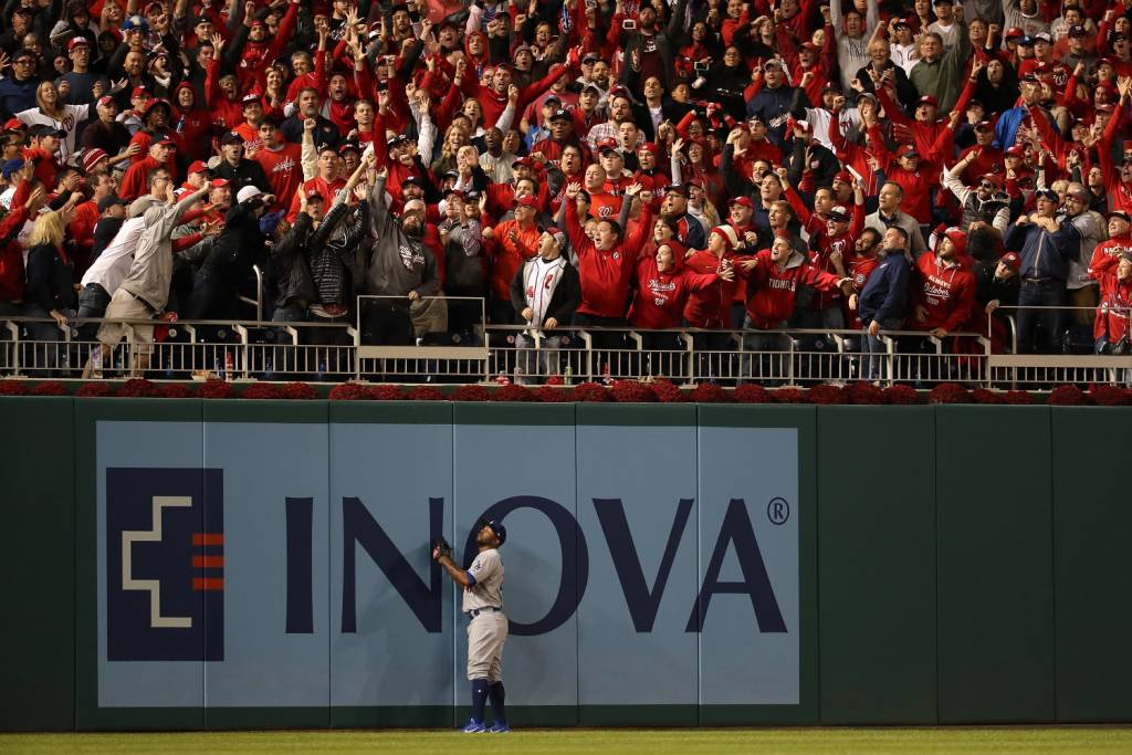Chris Heisey's home run offered the chance for the narrative to change. (Photo by Rob Carr/Getty Images)
