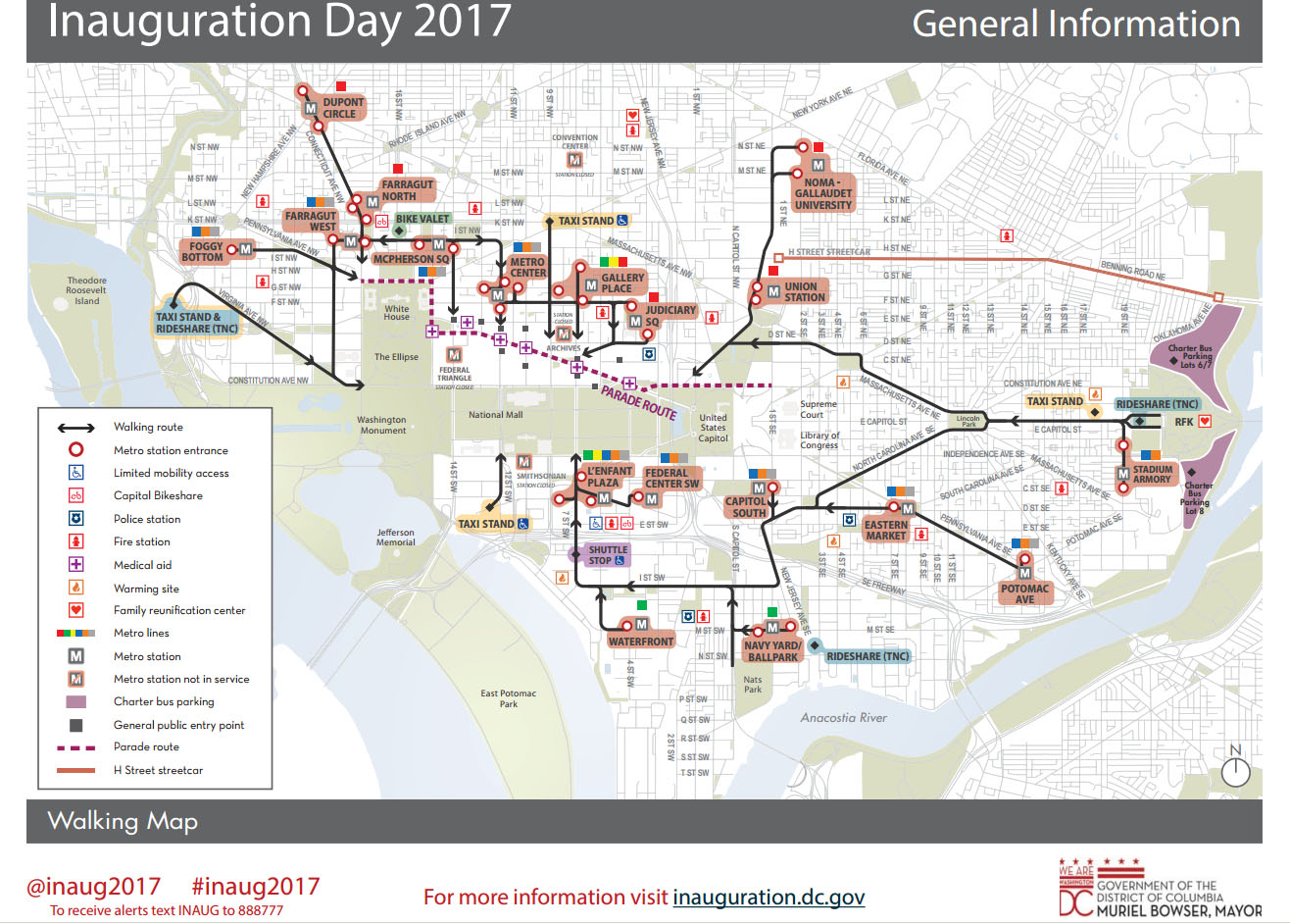 Inauguration Day 2017 Survival Guide Street Closures Metro