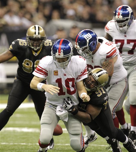 Giants struggle again, routed 49-24 by Saints