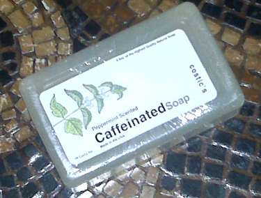 Does caffeinated soap perk you up?