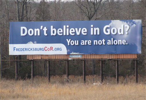 Va. billboard seeks to comfort non-believers