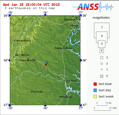 Small quake rattles central Va., 82nd since last summer