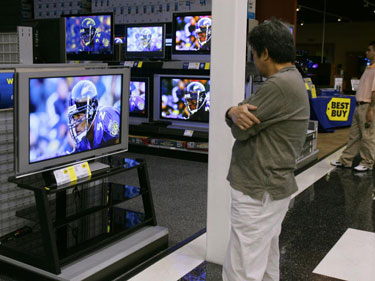 Big screen TV prices come down
