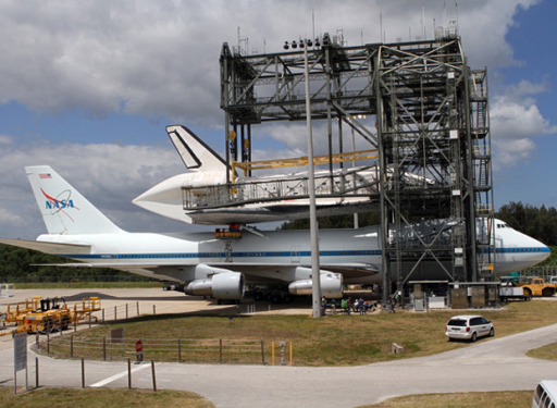 Space shuttle prepares for journey to D.C.