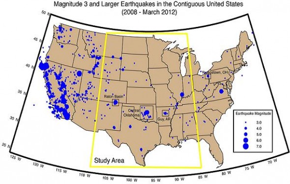 USGS: Glut of quakes likely manmade, fracking possible cause