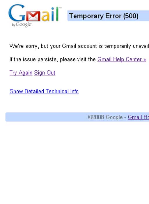 Gmail back online after thousands shut out