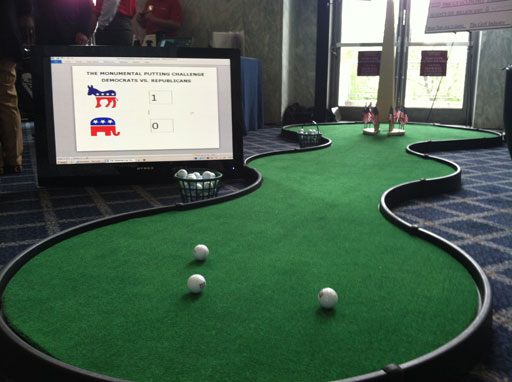 Capitol Hill transforms into virtual putting green