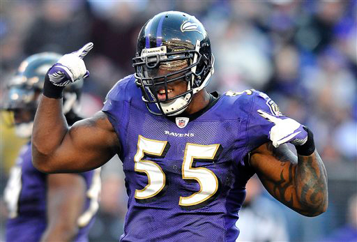 Reports: Ravens’ Suggs to miss season with injury
