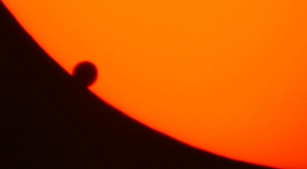 Venus crosses the Sun in once-in-a-lifetime event