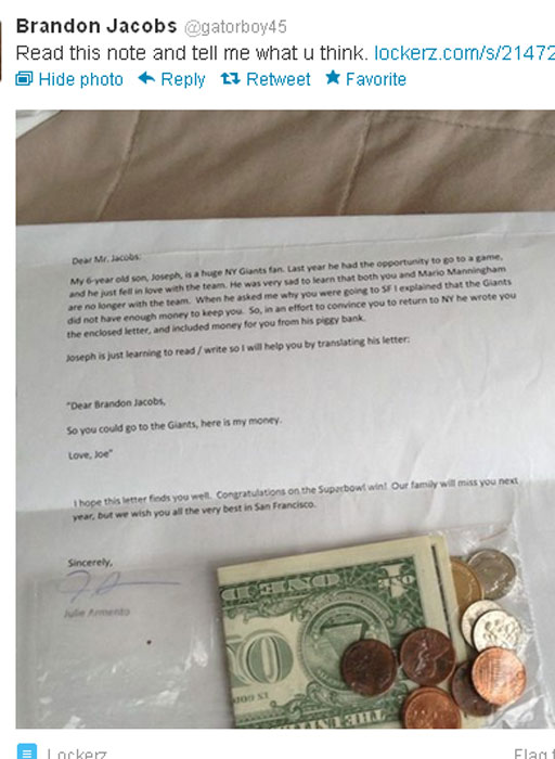 Young NY Giants fan opens up piggy bank to get player back