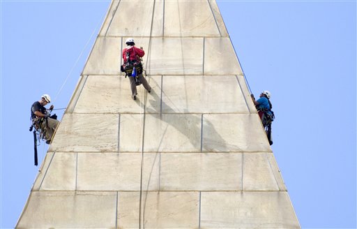 Contractor picked for Washington Monument repairs