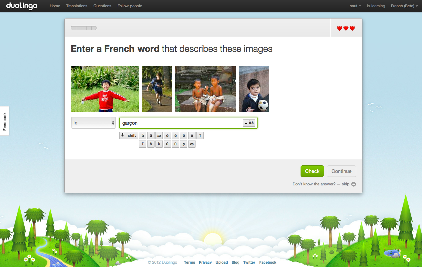 Duolingo.com: Free language lessons