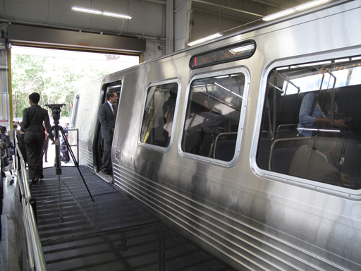 Metro unveils preview of new stainless steel cars
