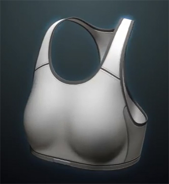Smart sports bra screens for breast cancer tumors