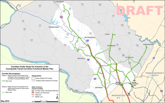 Montgomery Co. unveils plan for future bus rapid transit system