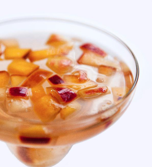 College & Cook Recipe: White peach sangria