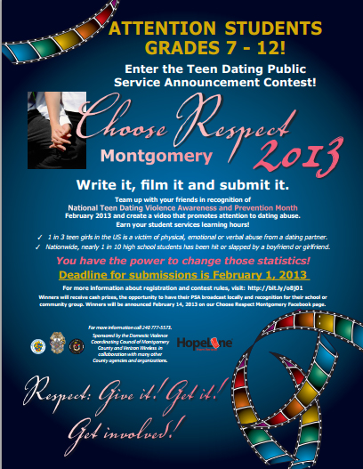 Contest sheds light on teen dating violence