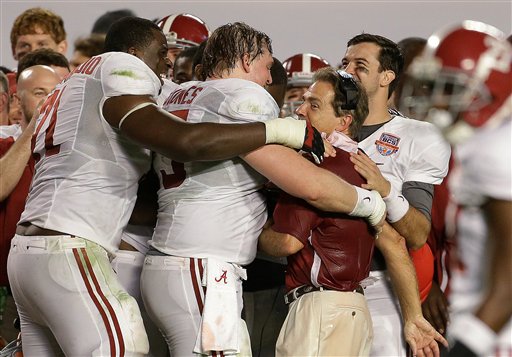 Bama bashes Notre Dame 42-14 in BCS title game