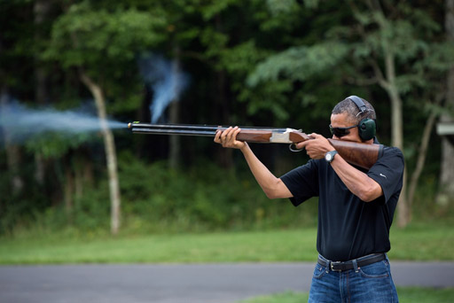 White House responds to critics with photo of Obama shooting rifle
