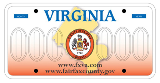 License plate promotes Fairfax County pride