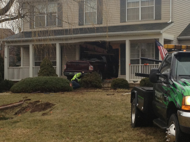 Teens crash truck into Dale City house