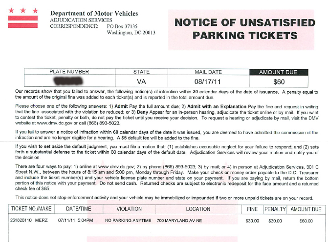 Man fights ‘bogus’ D.C. parking ticket for 1 year, 6 months and counting