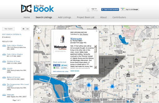 DC by the Book takes readers to novel locations