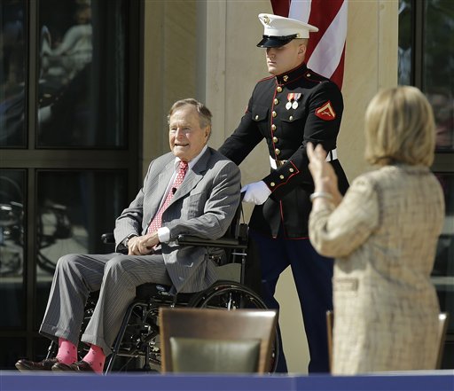 Former president George H.W. Bush taken to hospital