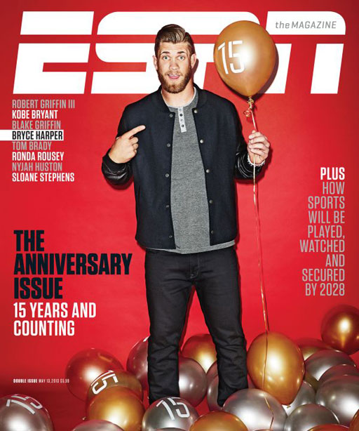 Harper, RGIII grace ESPN Magazine’s anniversary issue
