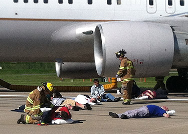 Simulated plane crash at Dulles tests first responders