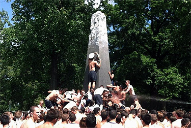 Naval Academy celebrates slippery tradition