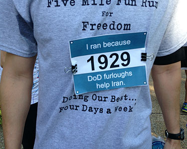 Fun run for furloughed workers sends message to Hill
