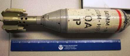 Man tries to travel with mortar round in checked luggage