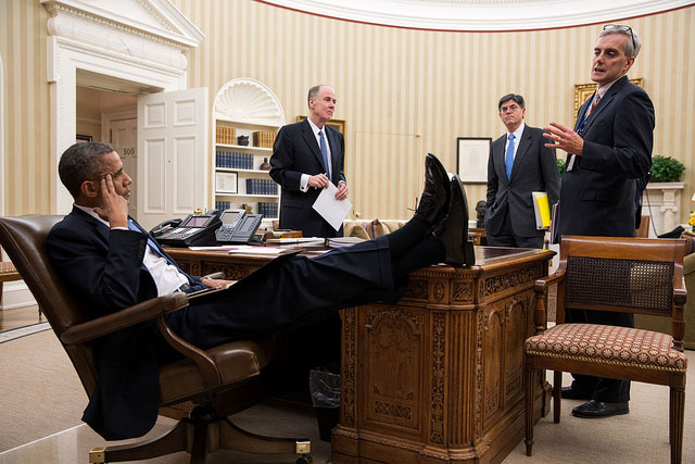 Obama And The Foot On Desk Controversy Wtop